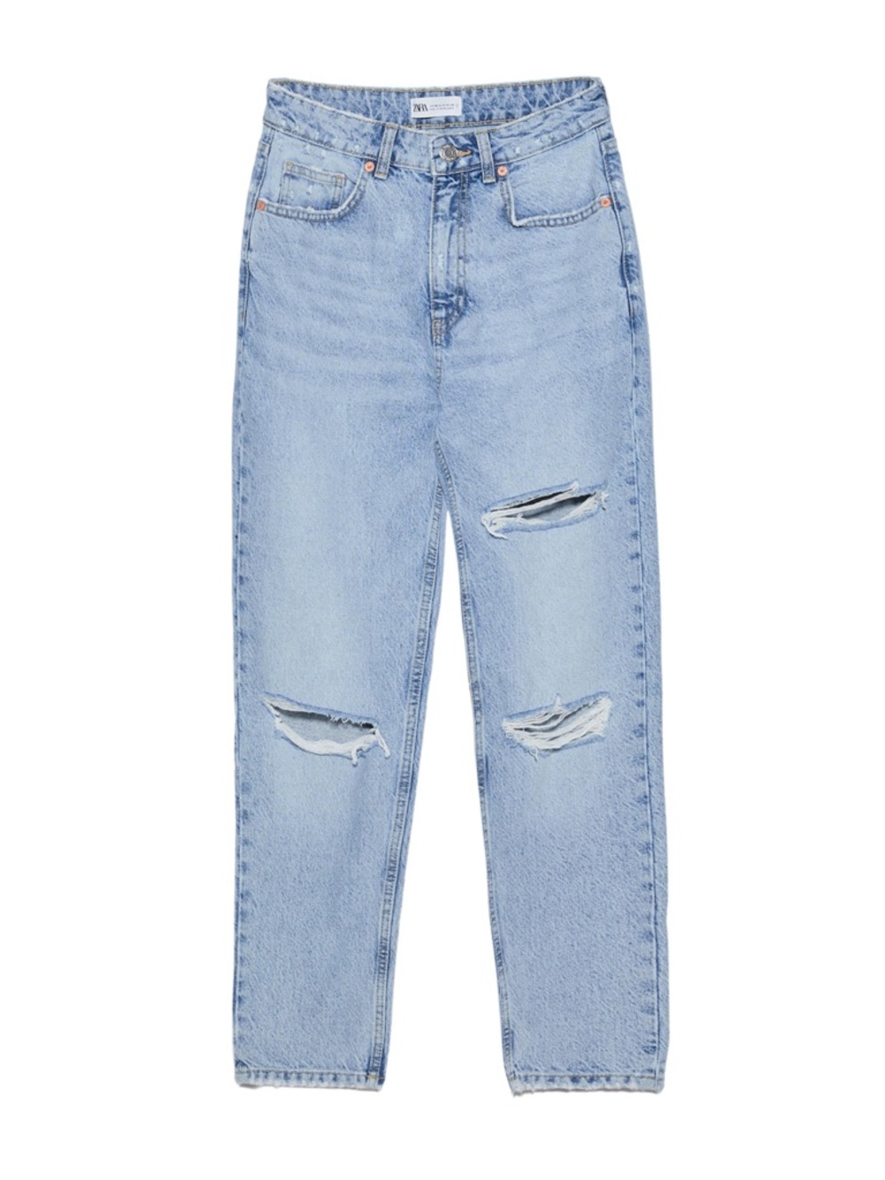 Zara High-Rise Mom Fit Jeans